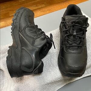 Black Lace-Up Work Boot - Sneakers